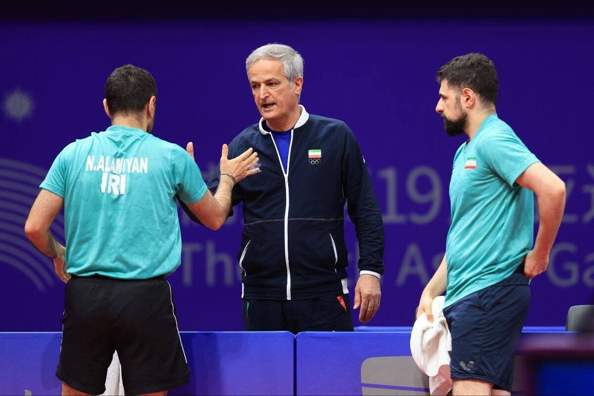 Table tennis coach Lotfollah Nasabi hails Iran sensation Faraji