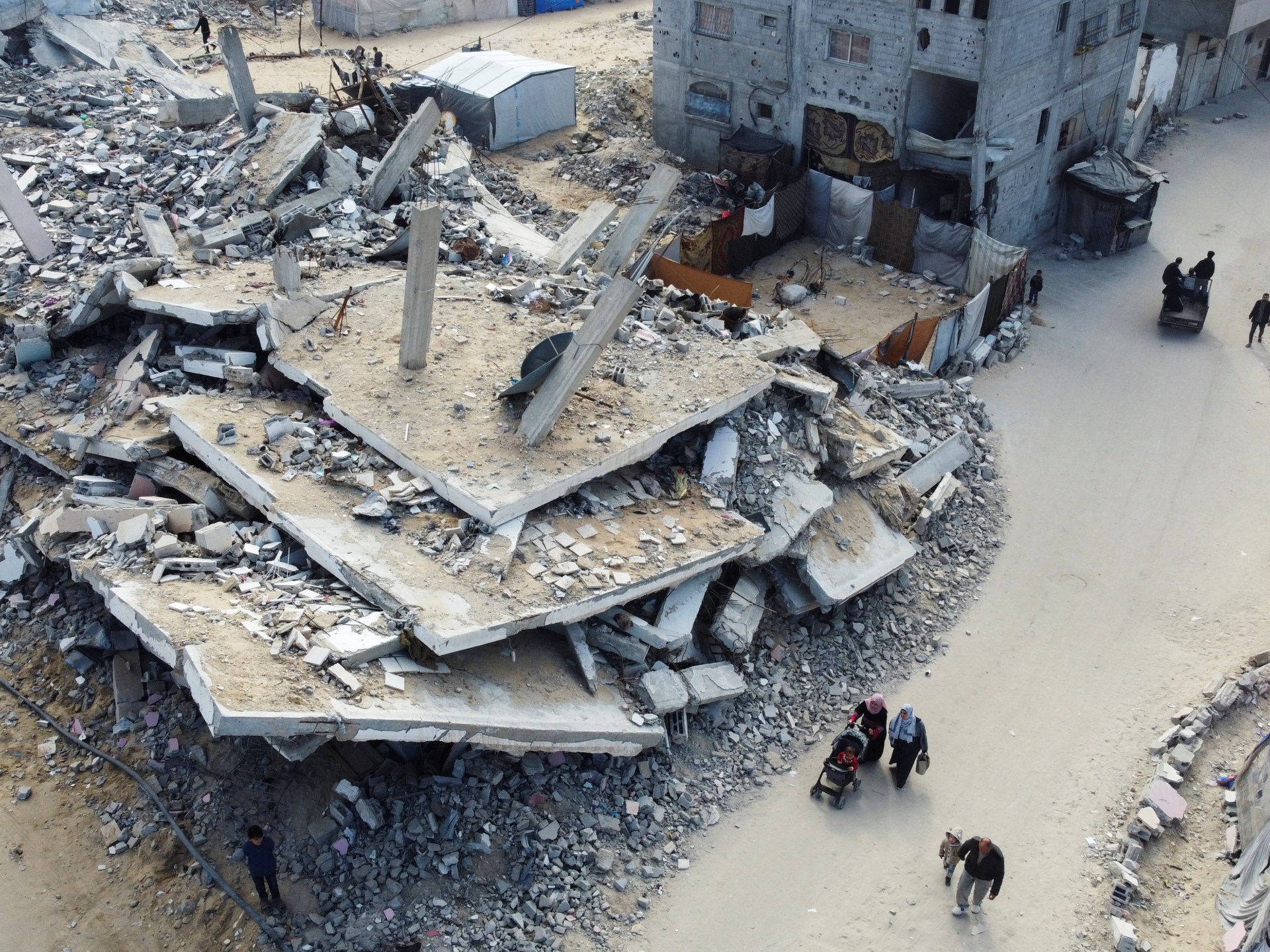 Aerial photos show scale of Israeli destruction in Gaza | Israel-Palestine conflict News