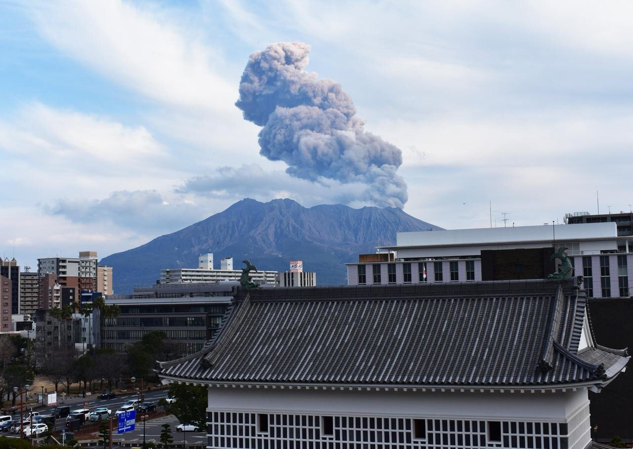 VIDEO: Watch triple eruption in Japan