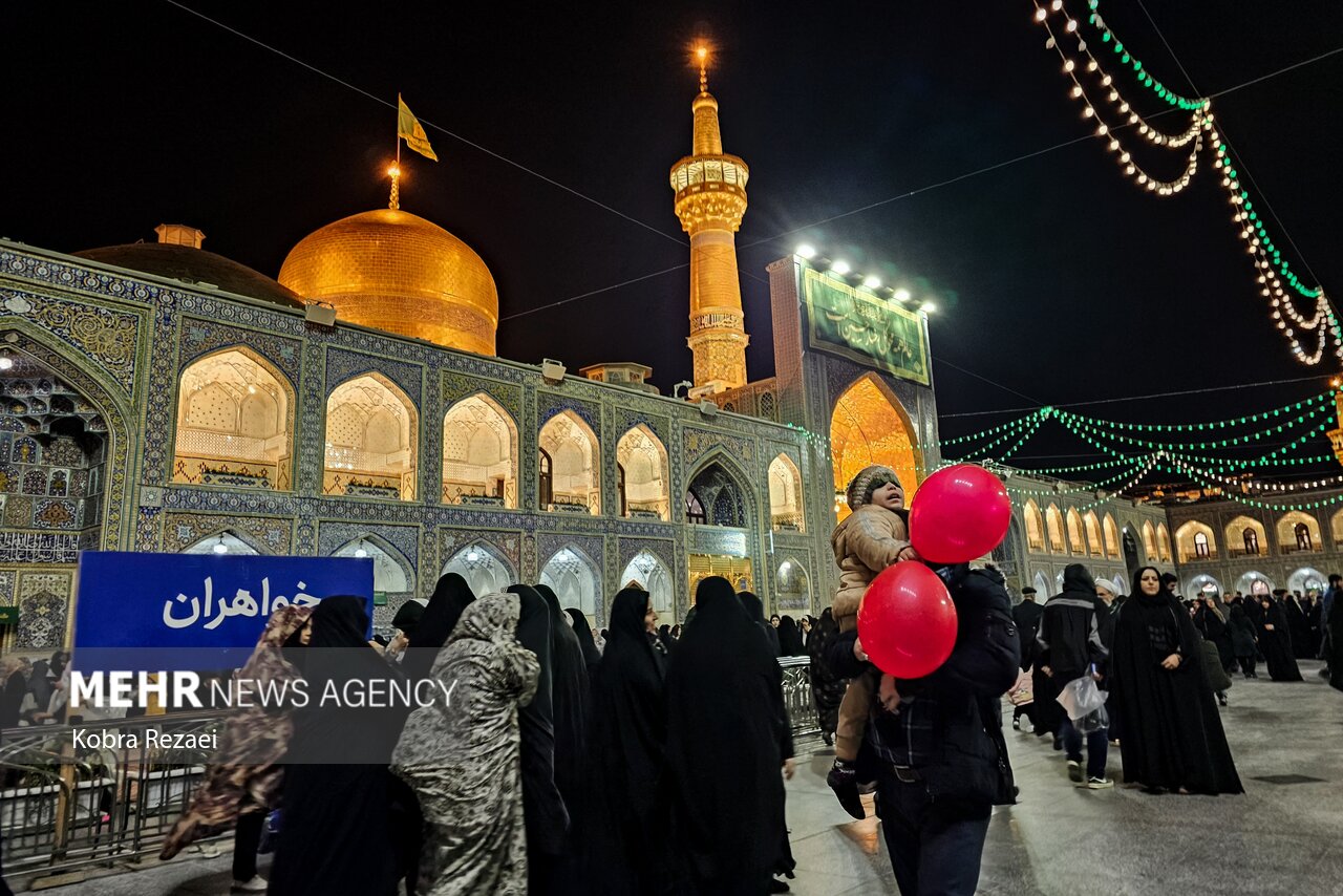 Imam Reza (AS) holy shrines on eve of Shabaniyah Eids