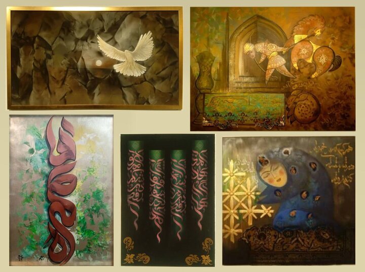 “Nian” calligraphic paintings exhibition underway in Tehran 