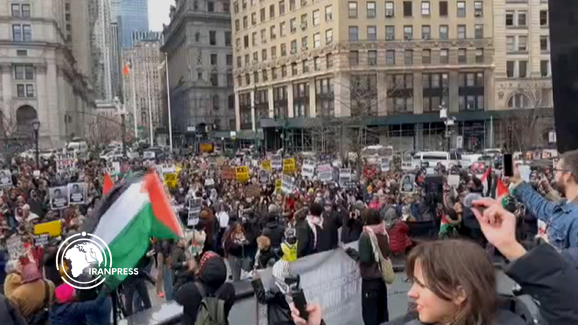 Pro-Palestinian Protesters Rally in New York Demanding Release of Mahmoud Khalil