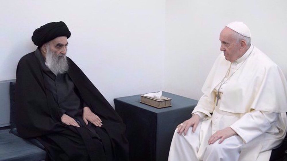 Ayatollah Sistani offers condolences on passing of Pope, hails his role in promoting peace