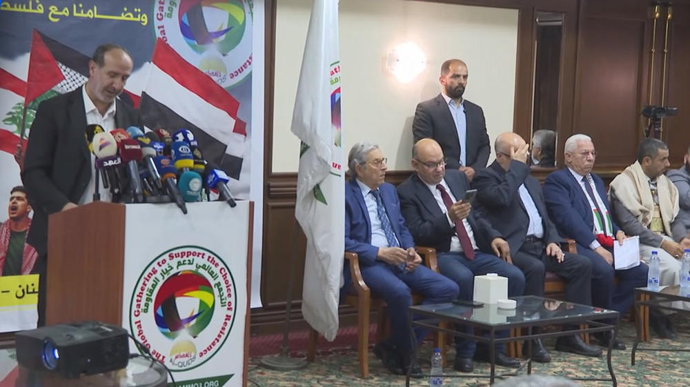Gathering in support of resistance convenes in Beirut