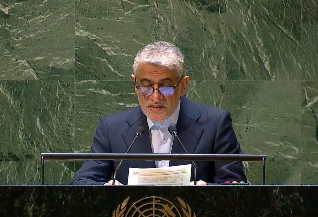 Iran envoy speaks at UNSC emergency meeting