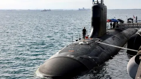 Reuters A US Virginia-class attack submarine docked in Western Australia 