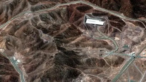Reuters A satelite image of Fordo, one of three Iranian nuclear sites hit by Trump