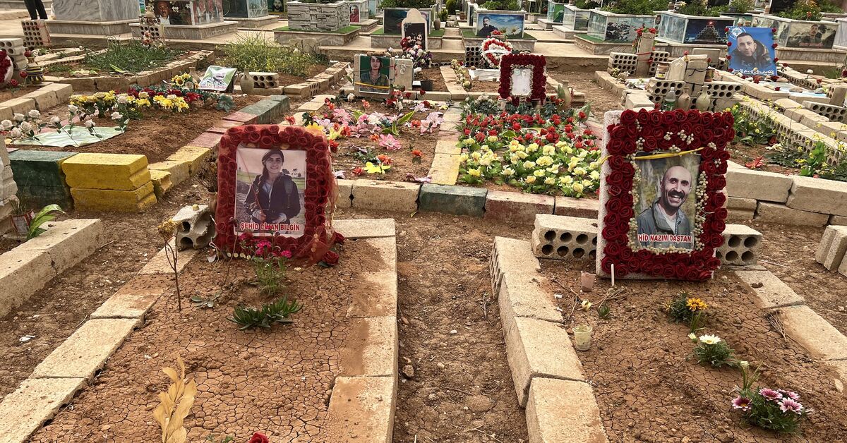 Families of Kurdish journalists slain in suspected Turkish drone strike in Syria want their remains