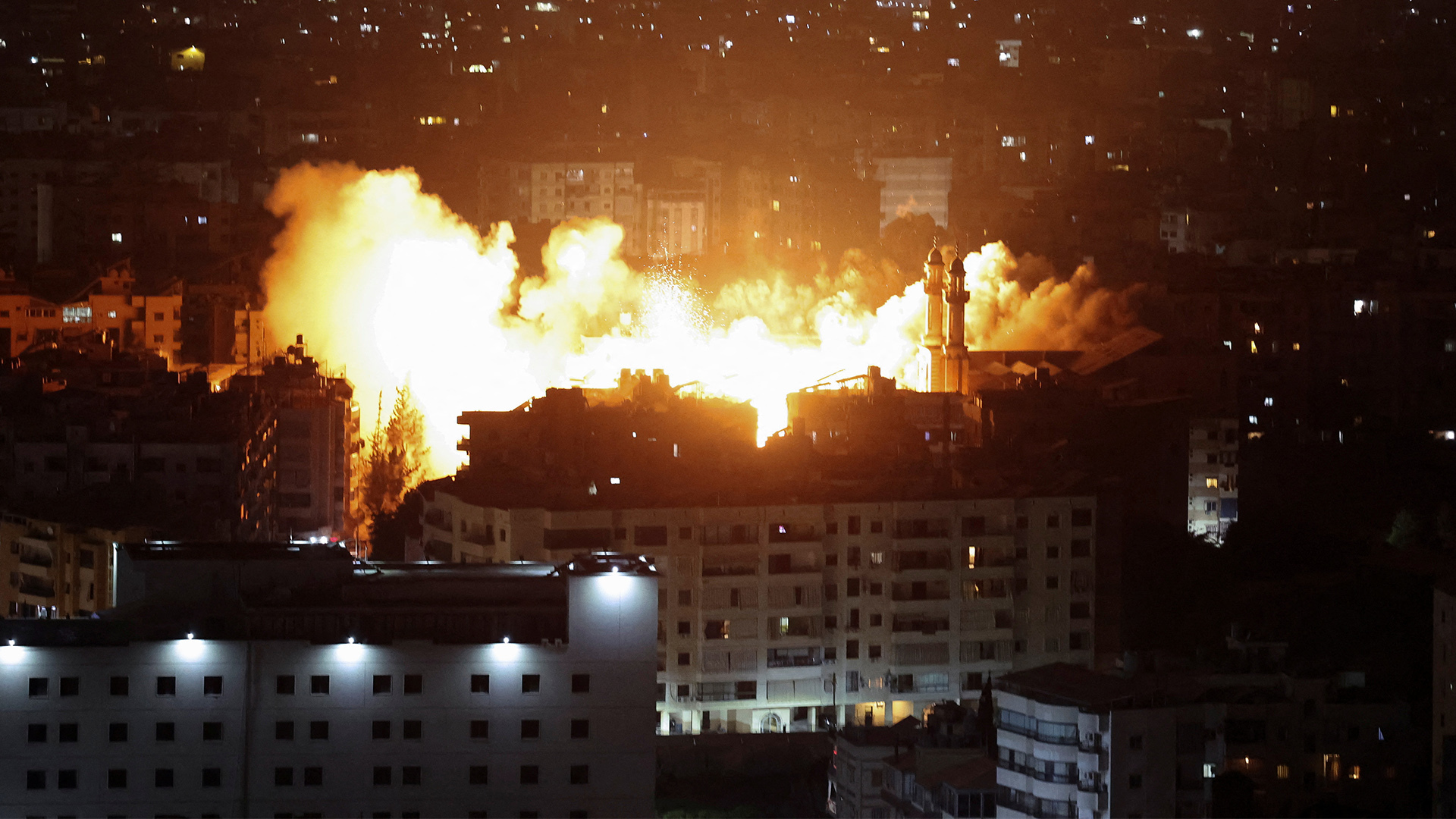 Israel attacks Beirut suburbs on eve of Eid