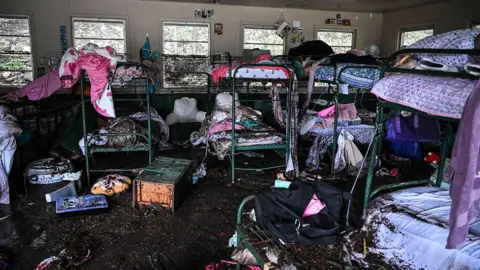 Getty Images Muddied bunk beds
