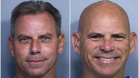California Department of Corrections A side-by-side photo shows Erik, left, and Lyle, right, Menendez 