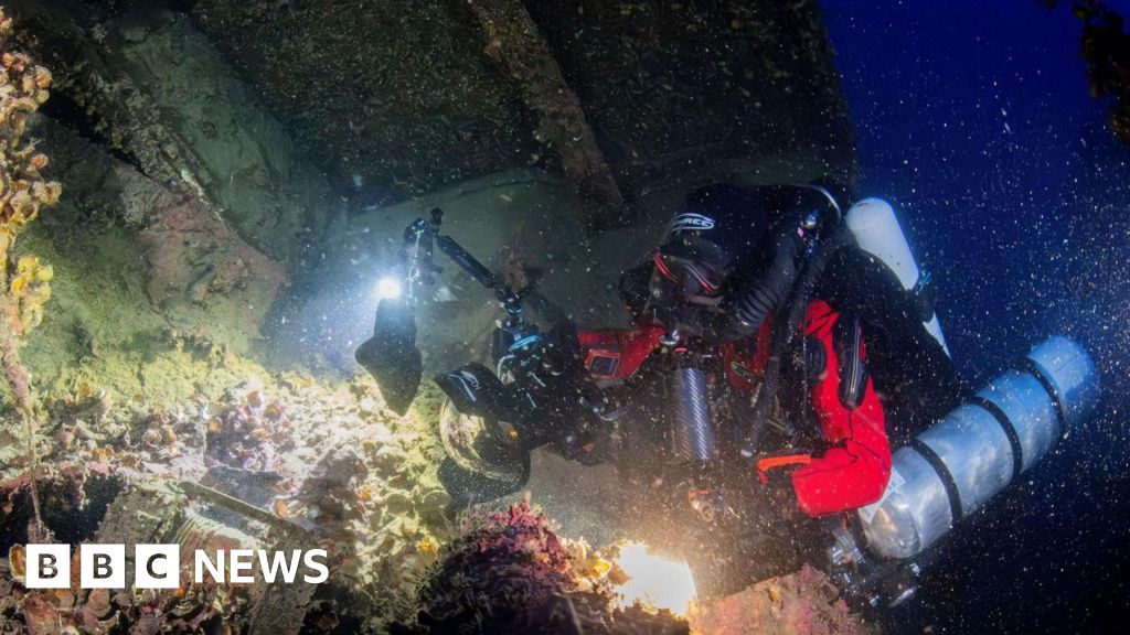 Artefacts recovered from Titanic’s sunk sister ship
