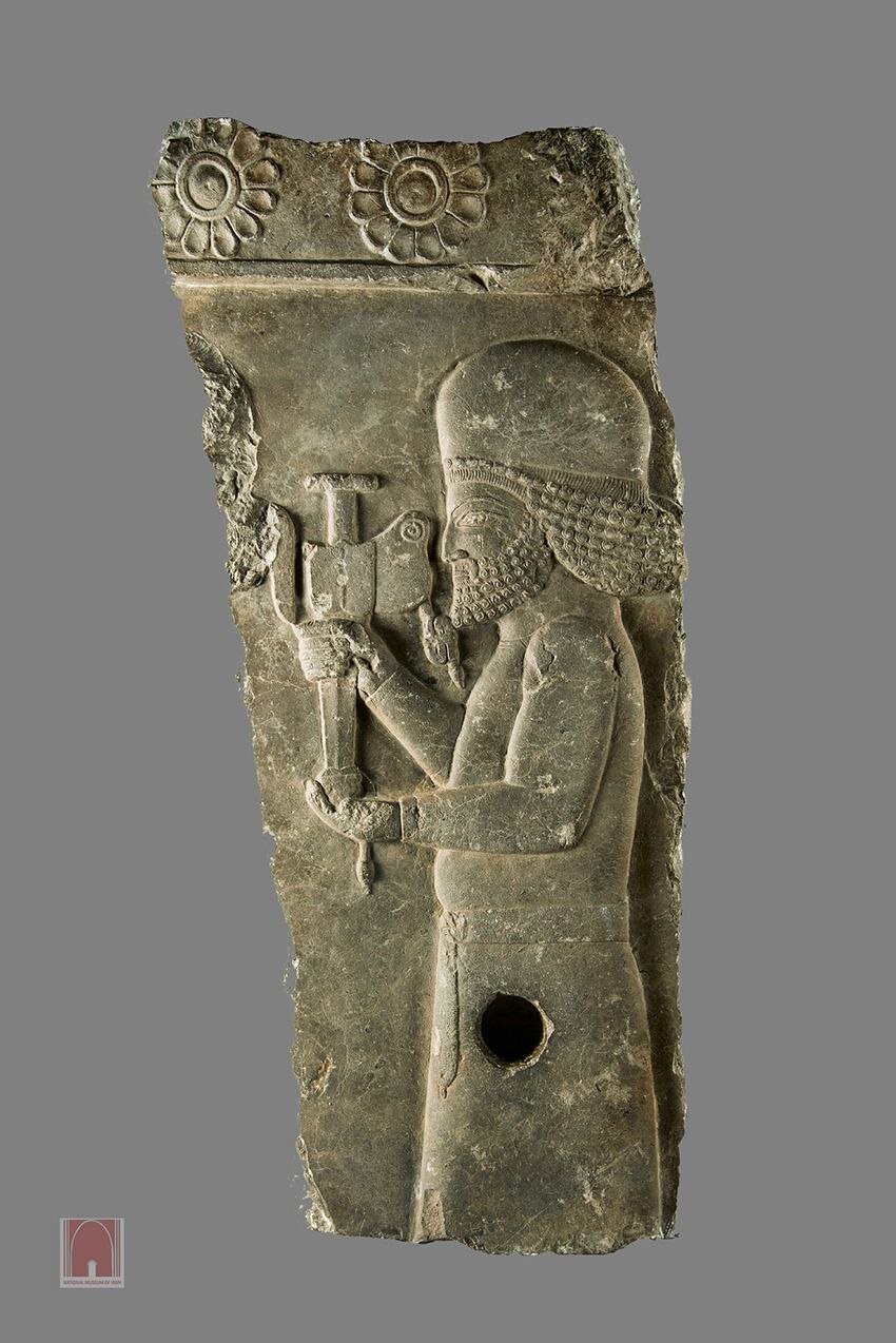 Echoes of the past: Fragment of an Achaemenid relief                      