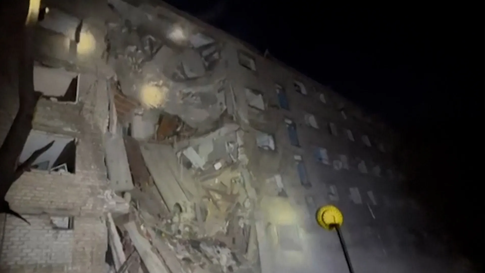 Residential building collapses after Russian strike in Ukraine | Russia-Ukraine war