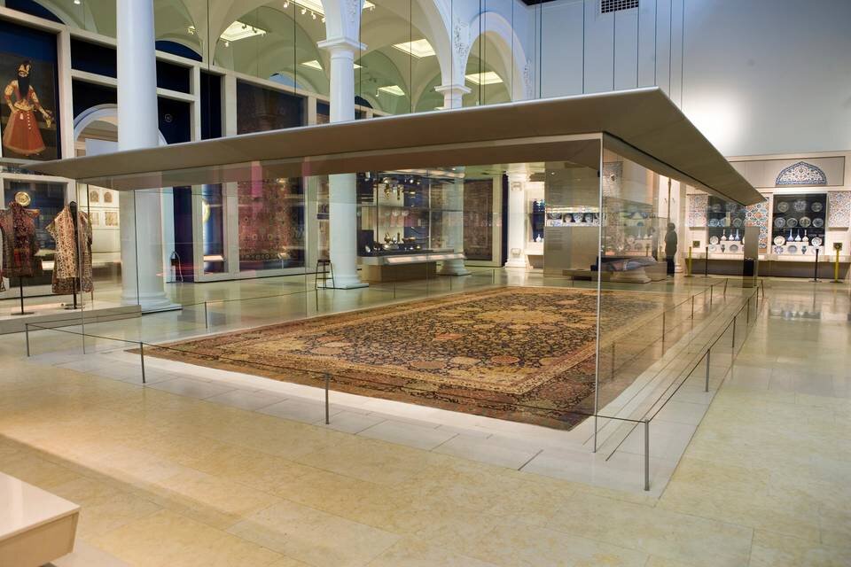 16th-century Ardabil carpets lie far from home in London and Los Angeles