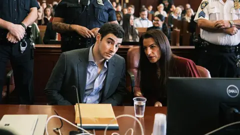 Getty Images Luigi Mangione and lawyer Karen Friedman Agnifilo