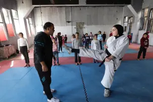 Al-Mushtal Sports Club in Gaza, on 7 December 2025 [Mohammed Asad/Middle East Monitor]