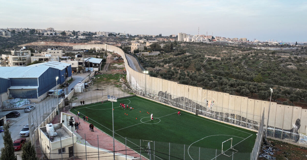 The West Bank soccer field slated for demolition by Israel