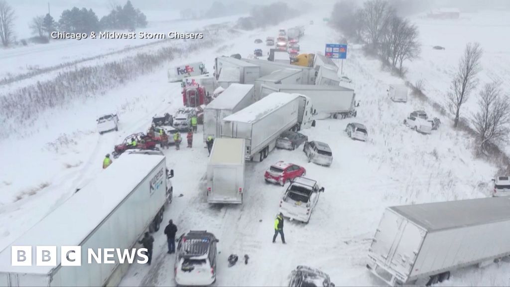 Over a hundred vehicles pile up on motorway after crash