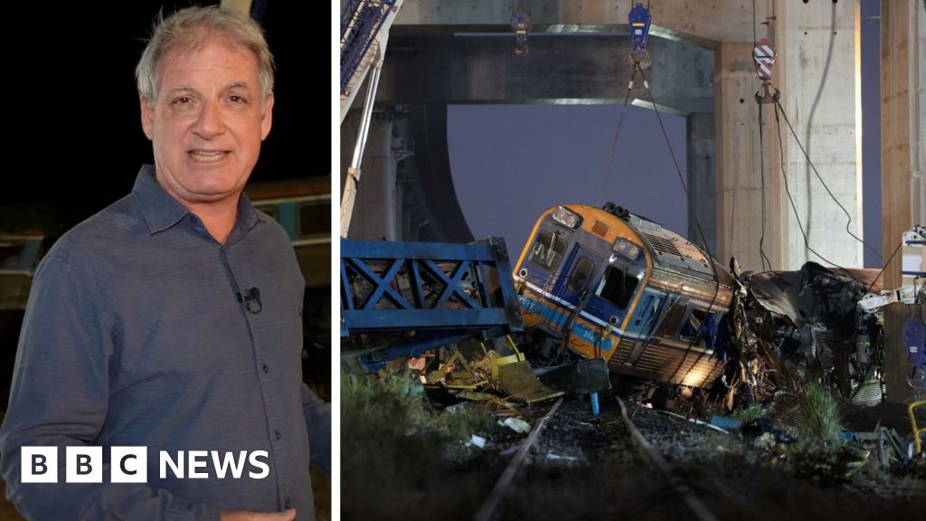 BBC on site after crane collapses on train in Thailand