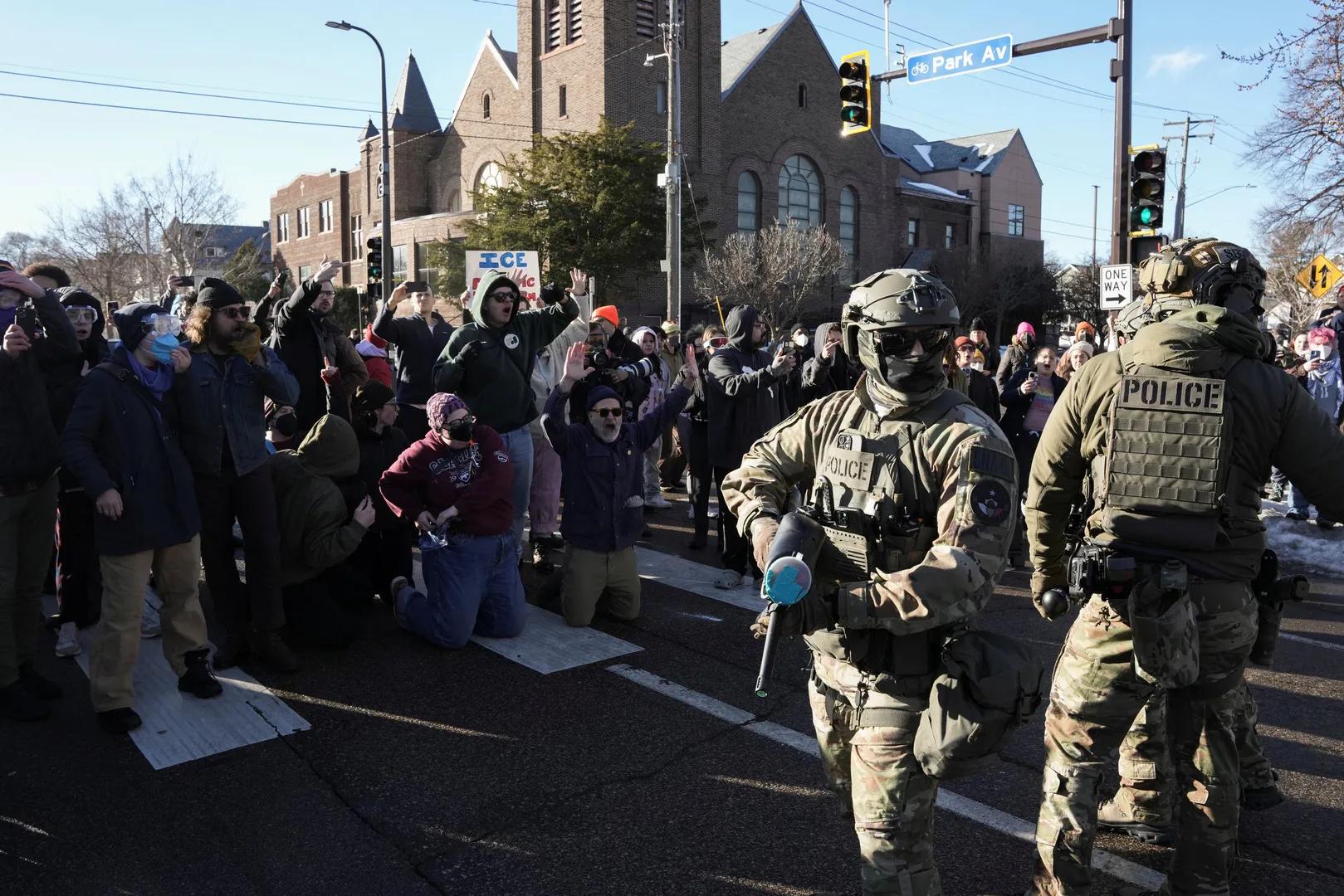 Minnesota protesters square off with ICE after deadly shooting | Migration