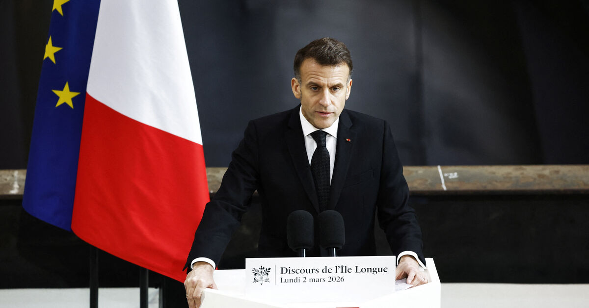 France sending aircraft carrier to Mediterranean, Macron says