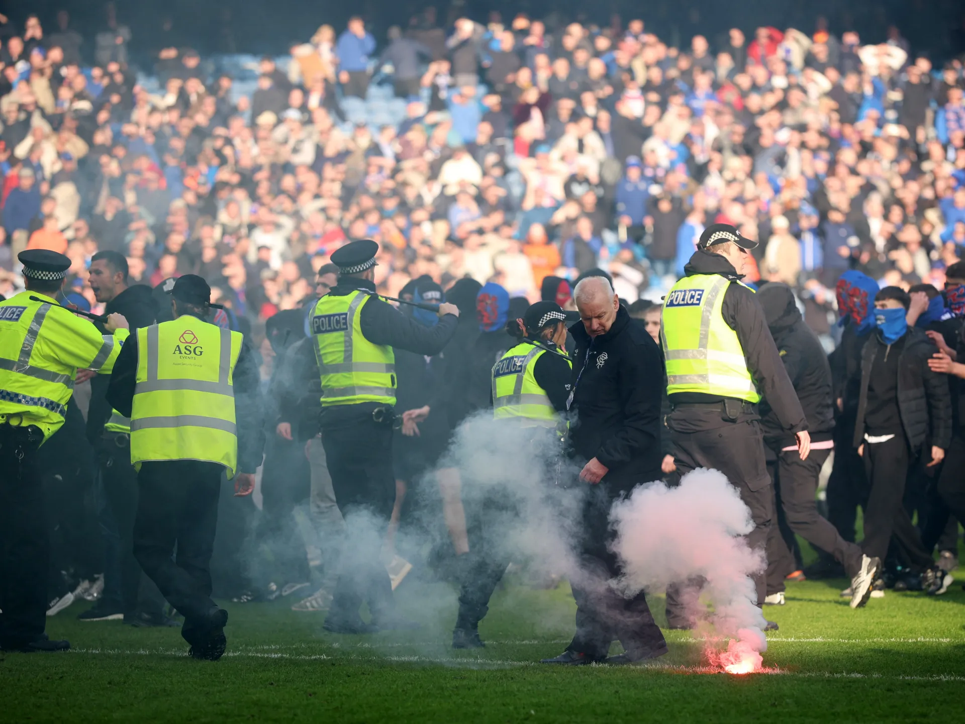 Rangers vs Celtic turns ugly as fans clash on pitch after Scottish Cup tie | Football News