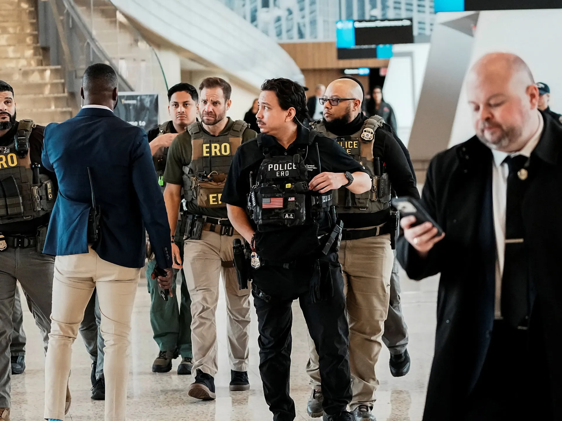 Trump administration deploys ICE agents at airports across US | Politics