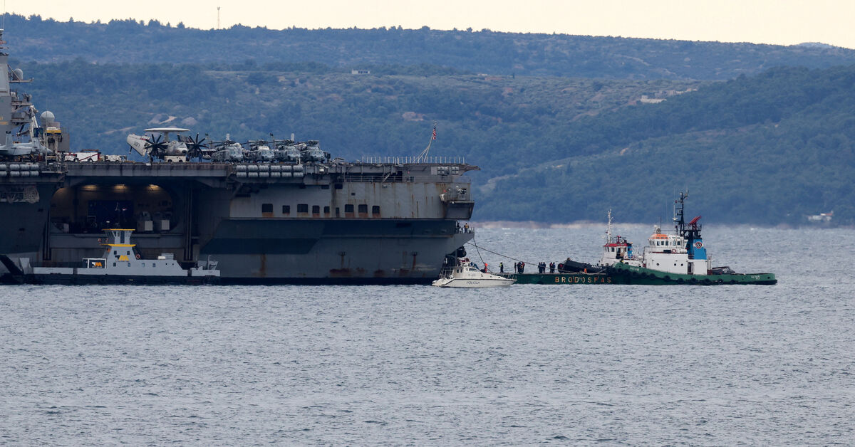 US carrier Ford arrives in Croatia for repairs