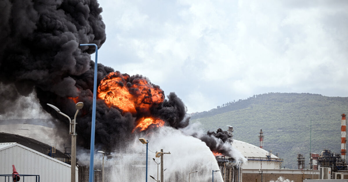 Missile hits fuel tanker at Israel’s Oil Refineries