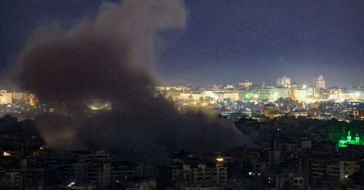 Israel strikes south Beirut, says captured Hezbollah members