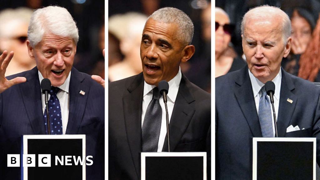 Obama, Biden and Clinton honour Jesse Jackson at funeral