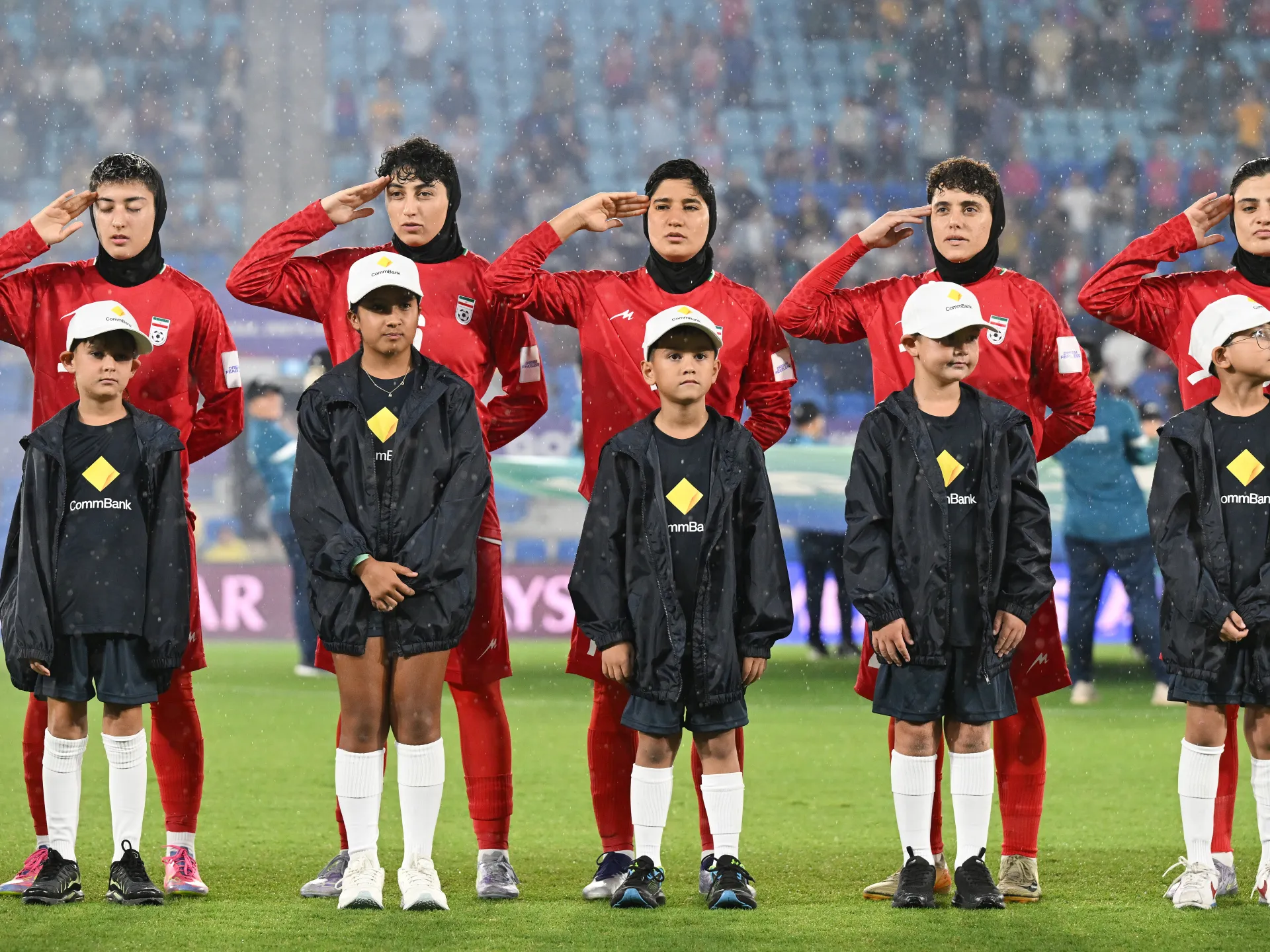 Iran women’s football team sing anthem amid safety concerns during war | Football News