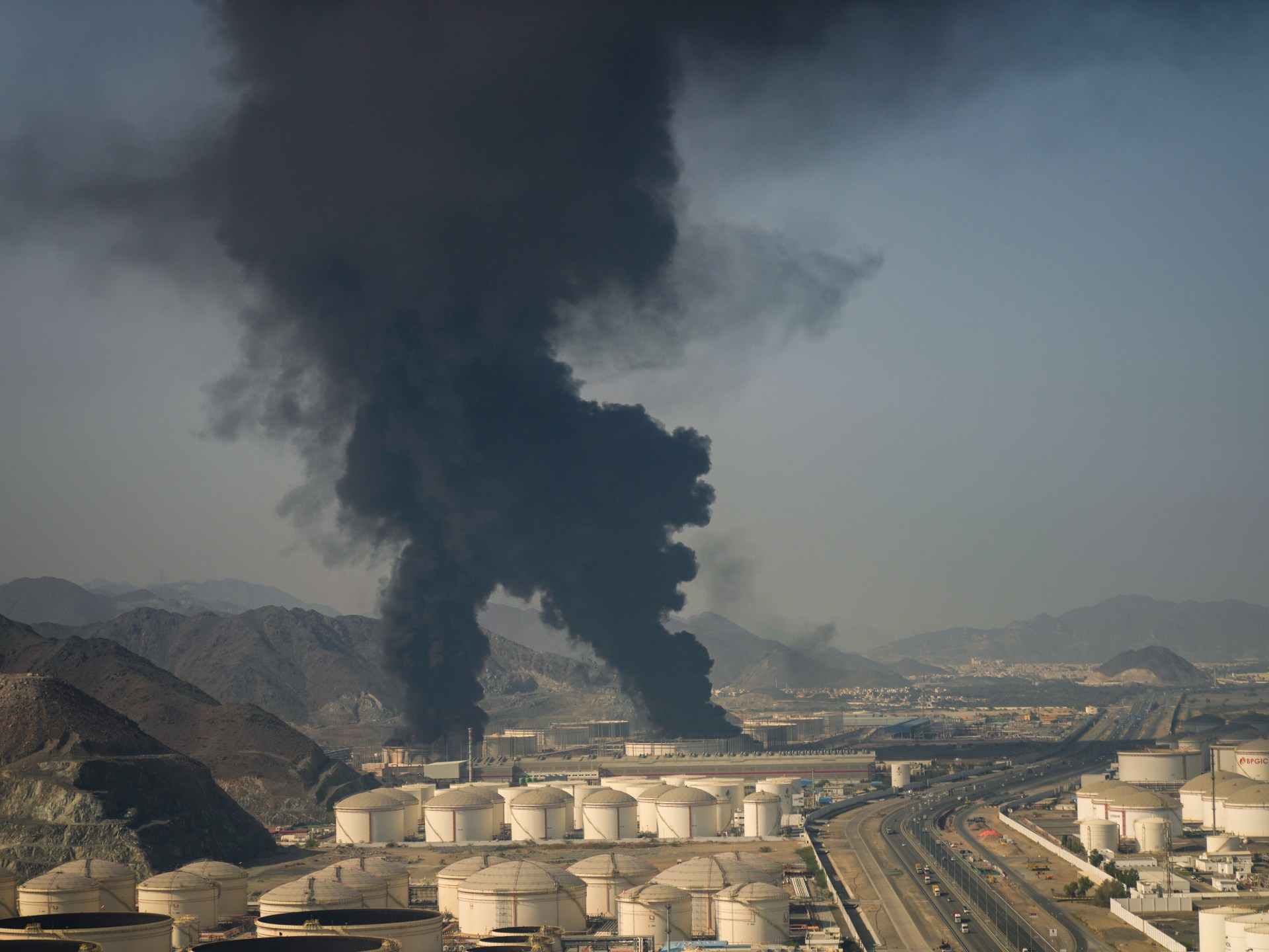 Drone sparks fire at UAE oil site as Gulf takes more hits amid Iran war | US-Israel war on Iran News