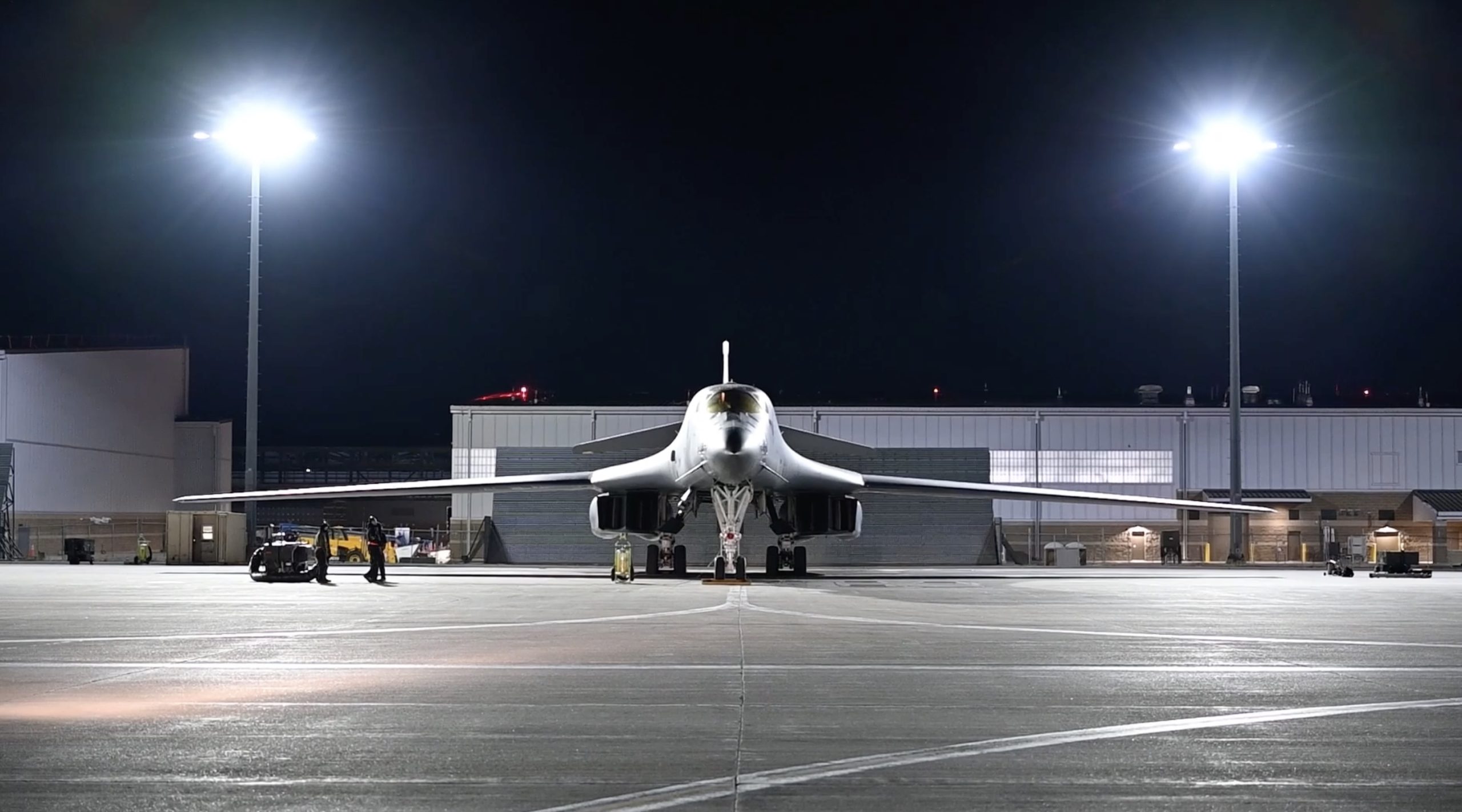 B-1 Bombers Hit Iran as Fighters Keep Flowing into Theater