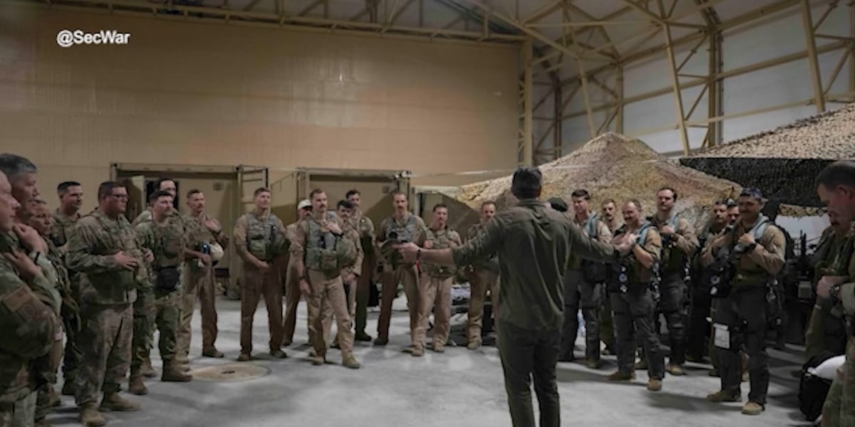 Hegseth visits U.S. troops in Middle East amid Iran war