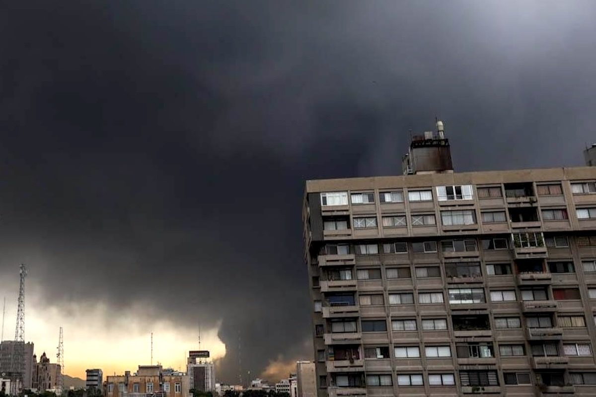 War Brings Black Rain to a Parched Iran