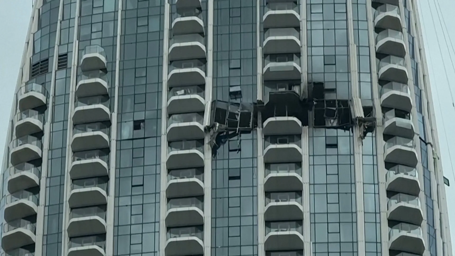 Dubai high-rise building damaged in overnight drone hit