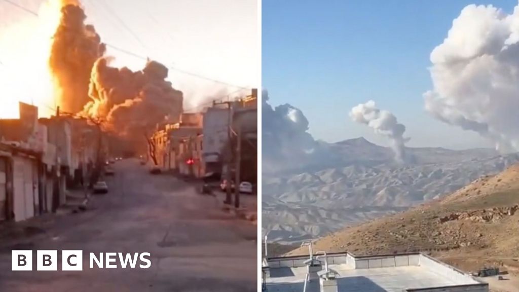 Footage from across Iran shows scale of strikes