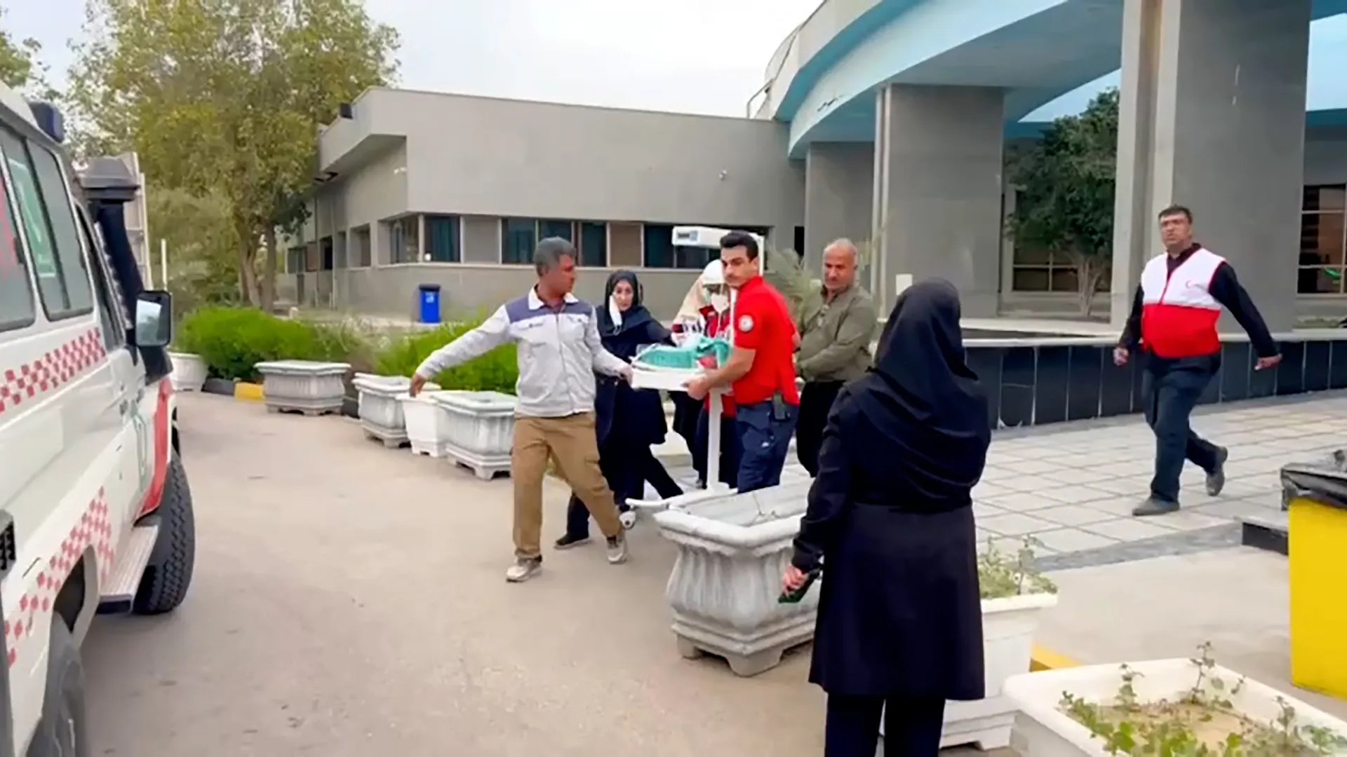 Babies evacuated from Iranian hospital damaged in US-Israeli strikes | Israel-Iran conflict