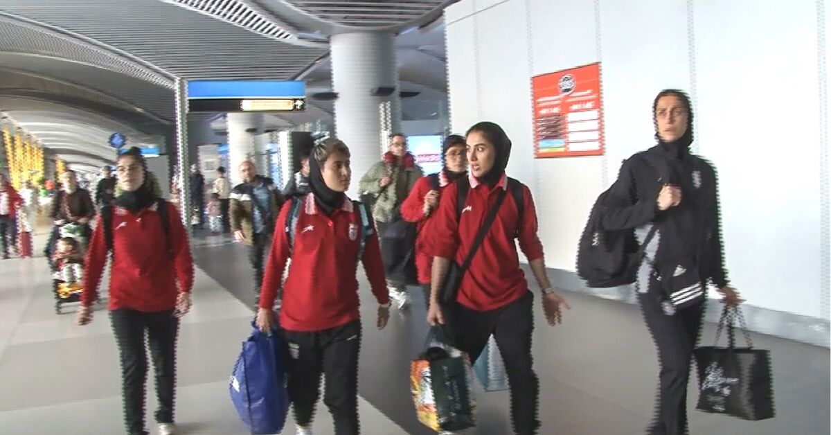 Iran women’s football team arrive in eastern Turkey, heading home