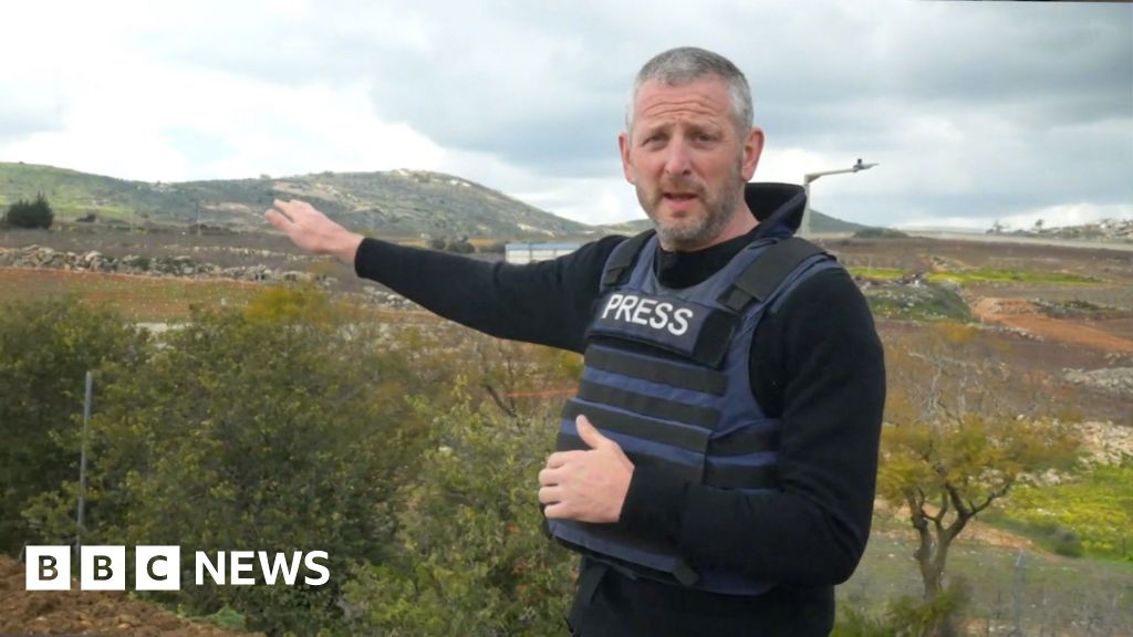 Heavy gunfire heard as BBC reports from border of Israel and Lebanon