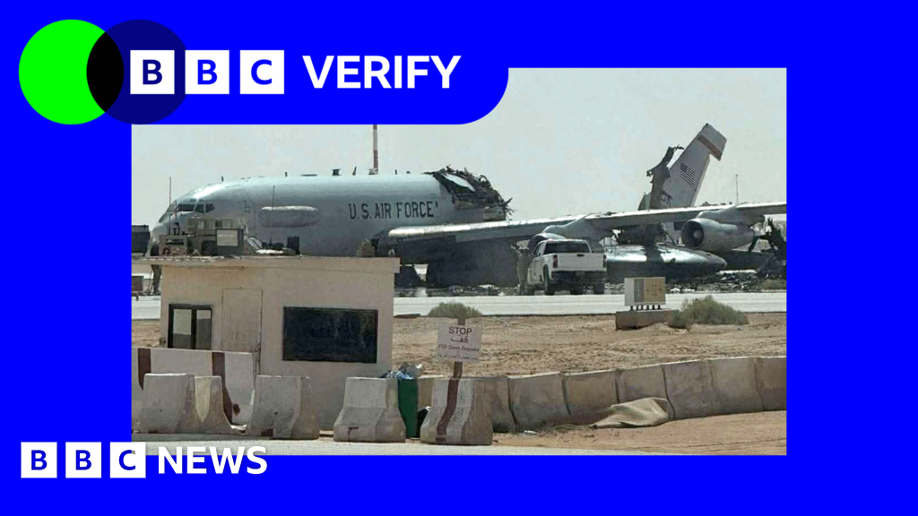 Photos show heavily damaged US radar jet at Saudi base