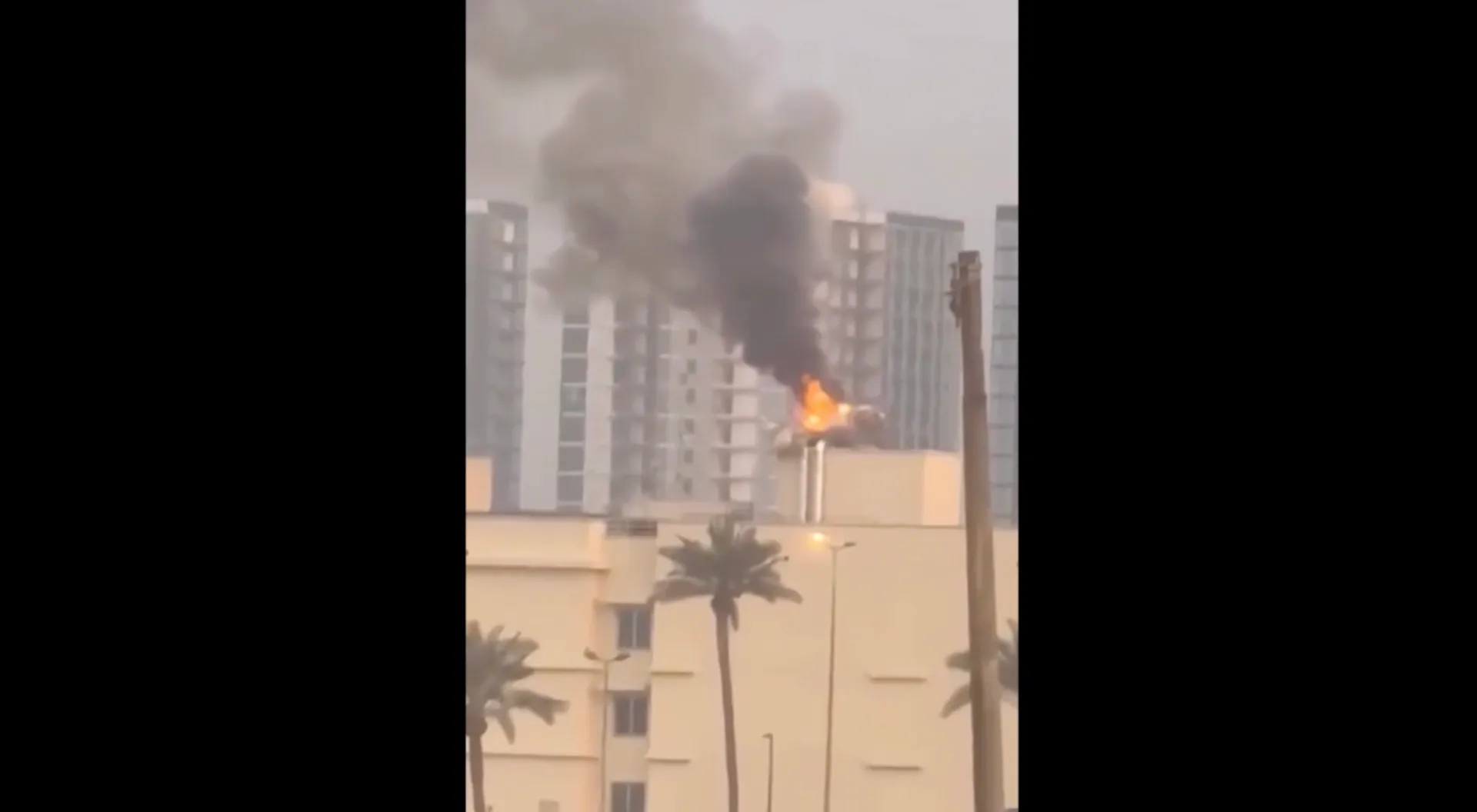 Fire and damage after strike on US embassy compound in Baghdad | US-Israel war on Iran