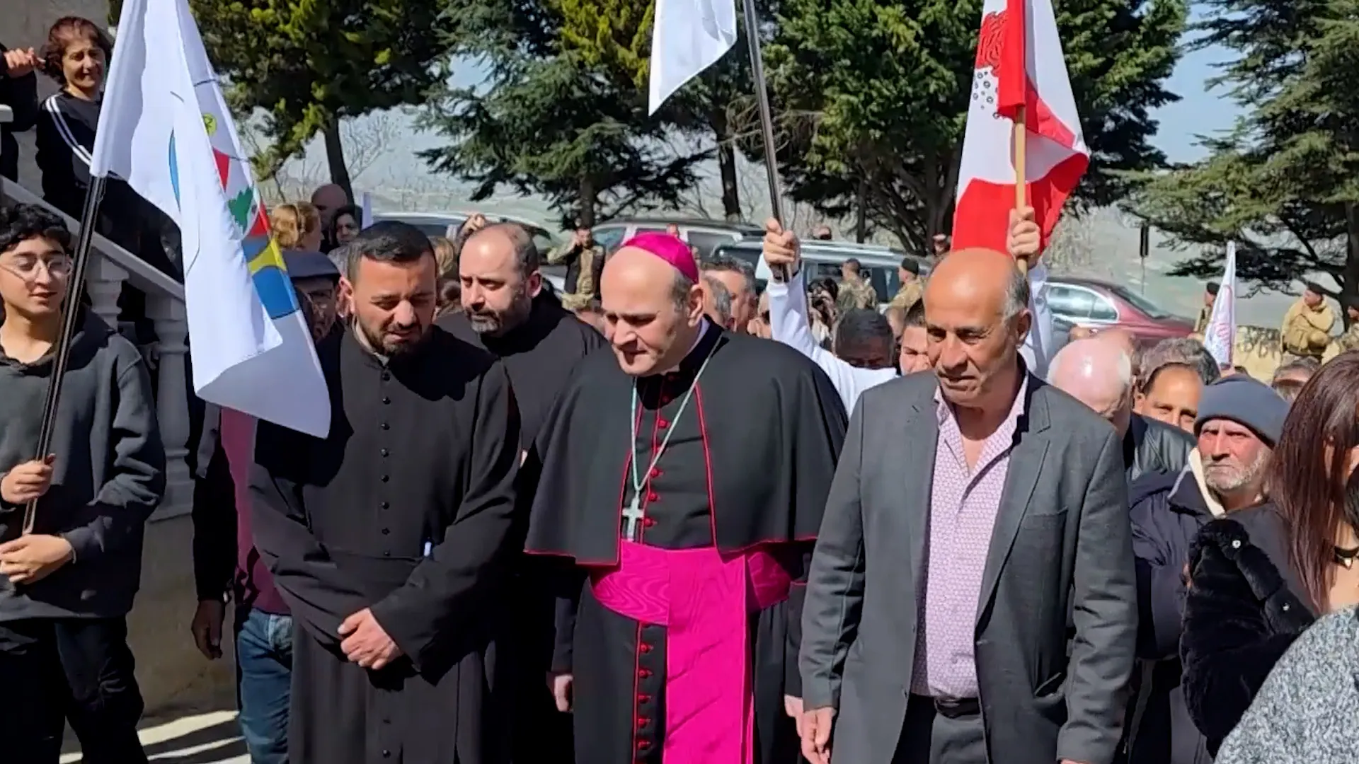 Vatican envoy visits Lebanese church after priest killed in shelling | Religion