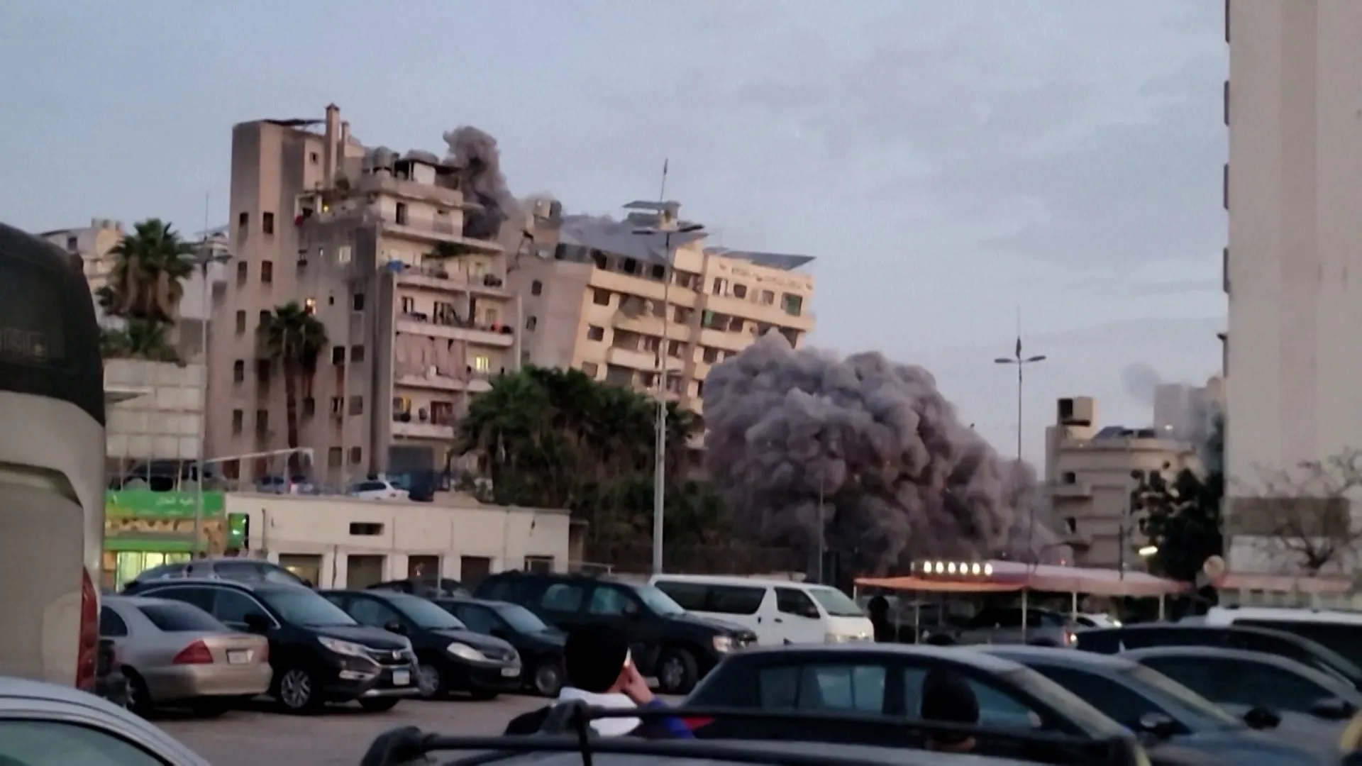 Israeli air strike flattens residential building in Beirut | Israel attacks Lebanon