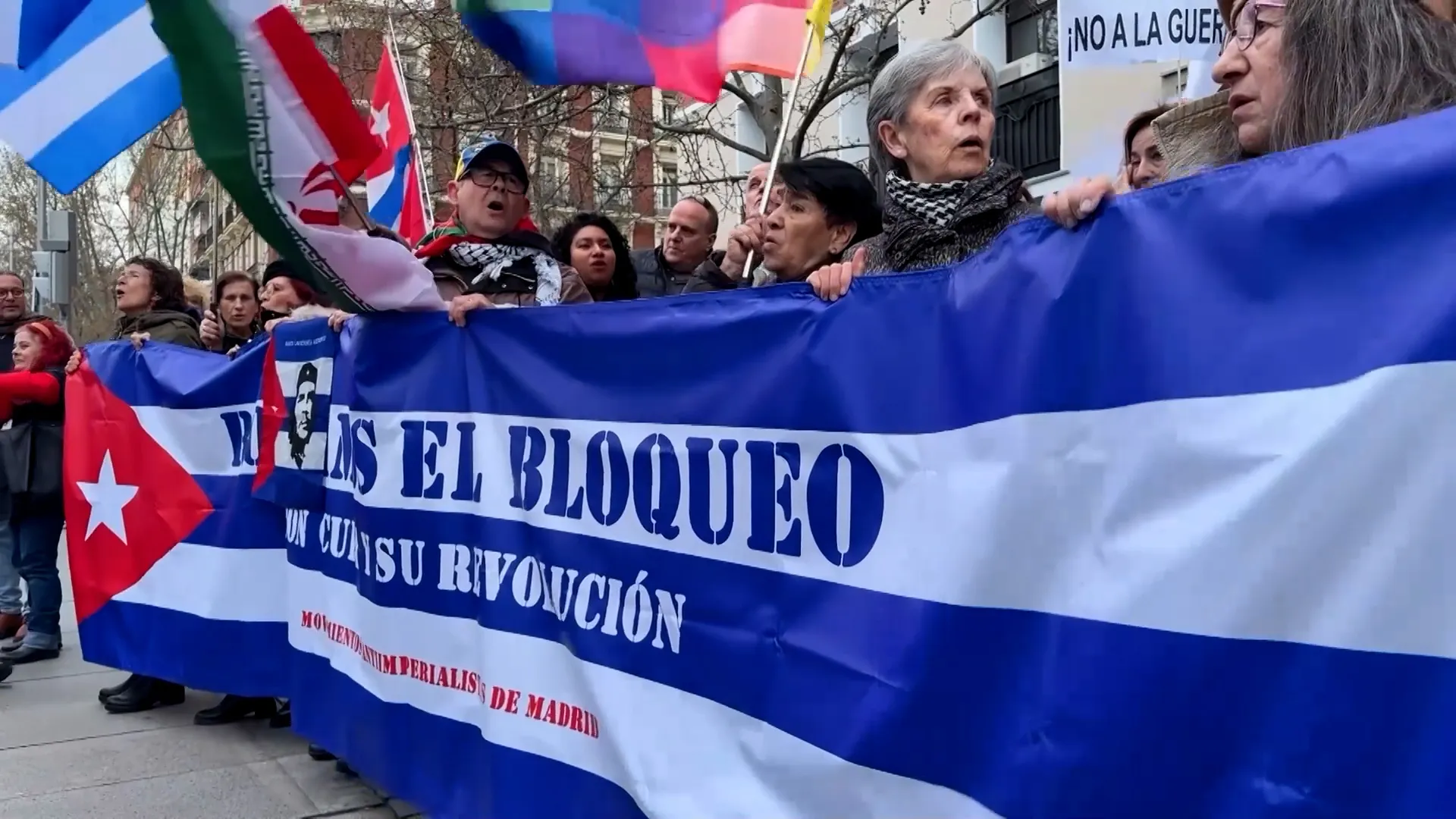 Madrid protest against US blockade of Cuba | Protests