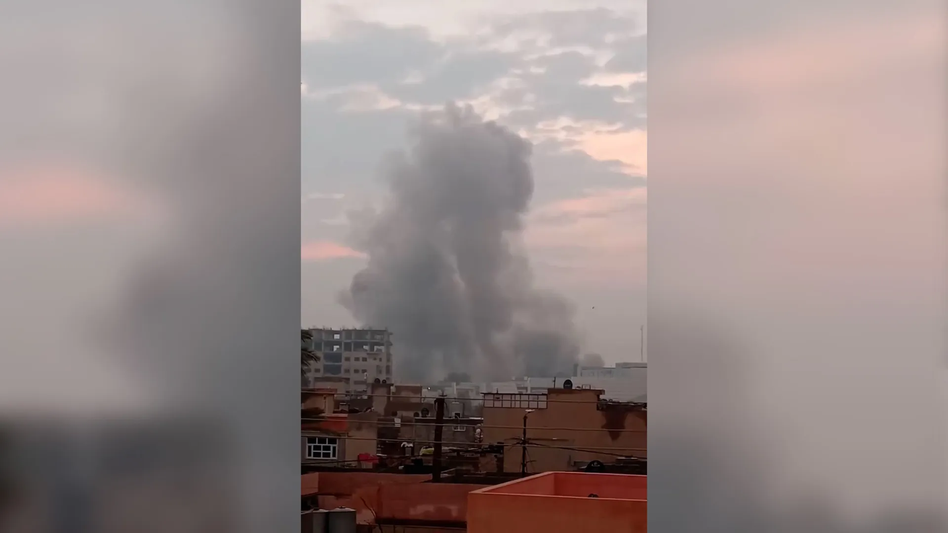 Thick plumes of smoke rise over Iraq’s Mosul after strikes | US-Israel war on Iran