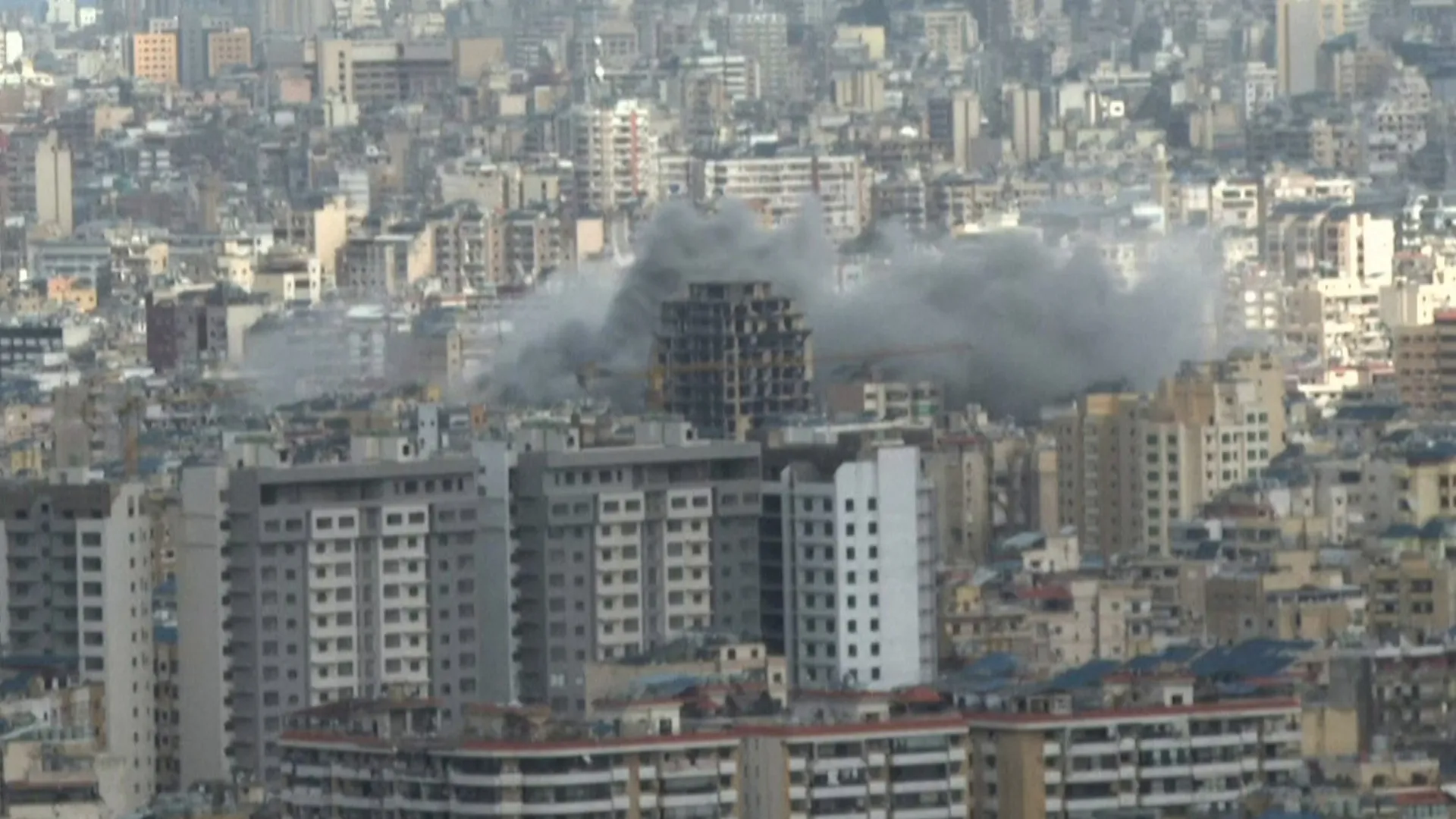 Smoke rise from Beirut suburbs following Israeli attack | Israel attacks Lebanon