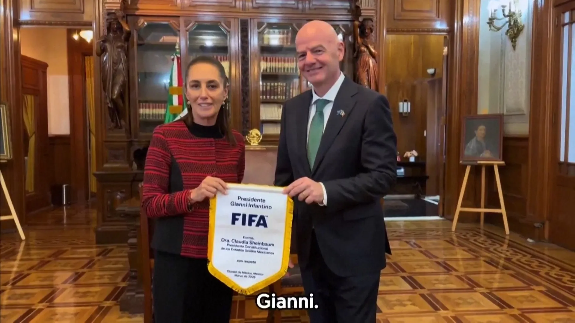 Mexico’s President welcomes FIFA Chief | World Cup 2026